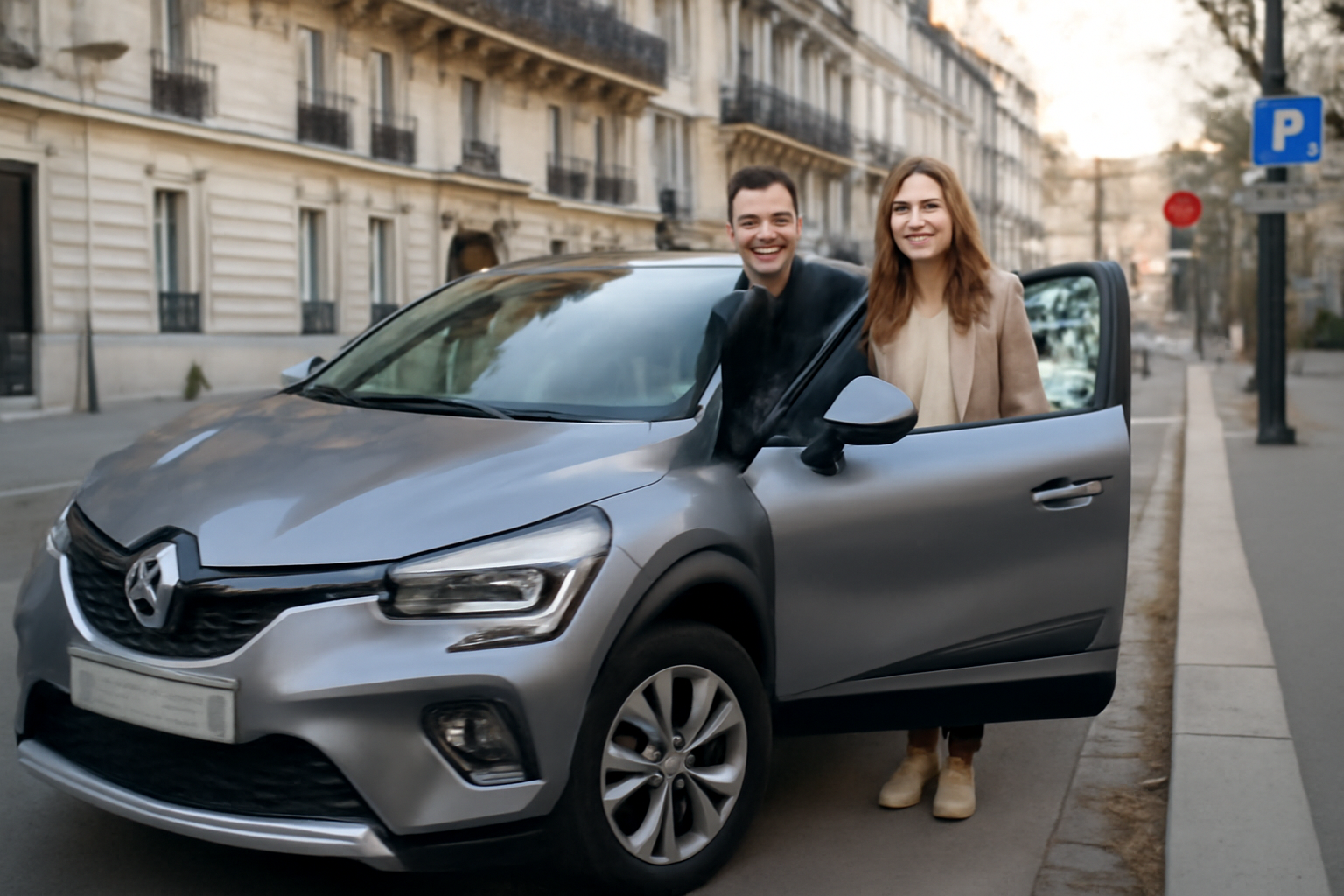 SUV Renault urbain en ville, vue 3/4 avant, pour comparer 132 suv renault
